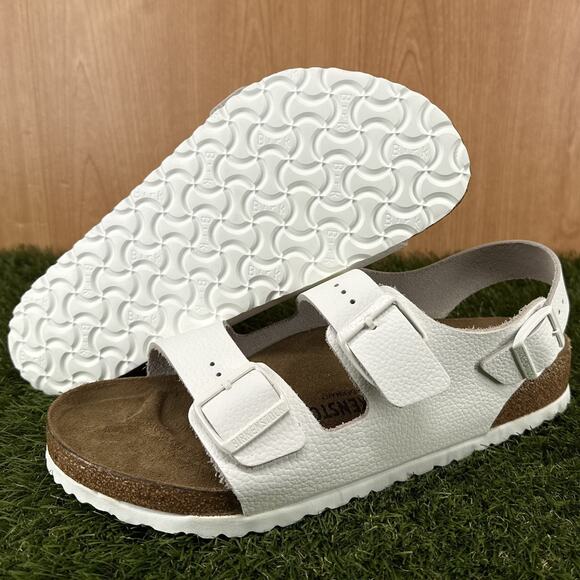 Birkenstock Other - Birkenstock Milano White Classic Two-Strap Slide Sandal Men's Size 11
